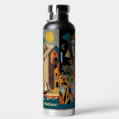 Aangepaste naam Cubist Malaga Waterfles (Rechts)