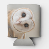 Aangepaste naam Cute Barn Owl Blikjeskoeler (Achterkant)