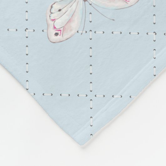 Aangepaste naam Cute Chihuahua Puppy Fleece Deken (Hoek)