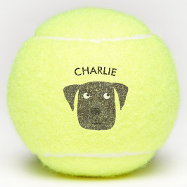 Aangepaste naam Cute Dog Tennisballen