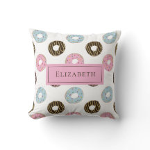 Aangepaste naam Cute Donuts Pastel Sweet Tooth Tex