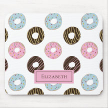Aangepaste naam Cute Donuts Pastel Sweet Tooth Tex
