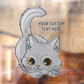 Aangepaste naam Cute Kitten Raamsticker (Vel 2)