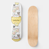 Aangepaste naam Cute Kittens Persoonlijk Skateboard (Voorkant)