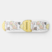 Aangepaste naam Cute Kittens Persoonlijk Skateboard (Horizontaal)