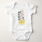 Aangepaste naam Cute Kittens Romper (Voorkant)