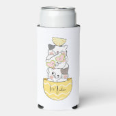 Aangepaste naam Cute Kittens Seltzer Blikjeskoeler (Seltzer Voorkant)