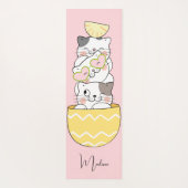 Aangepaste naam Cute Kittens Yogamat (Achterkant)
