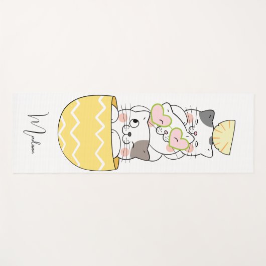 Aangepaste naam Cute Kittens Yogamat (Voorkant (horizontaal))