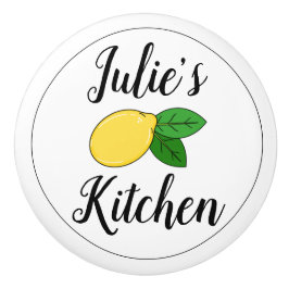 Aangepaste naam Cute Lemon Design Kitchen Drawer P Keramische Knop