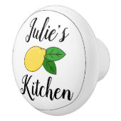 Aangepaste naam Cute Lemon Design Kitchen Drawer P Keramische Knop (Rechts)