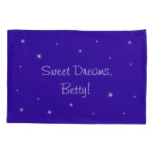 Aangepaste naam Cute Night City Kussensloop, omgek Kussensloop (Achterkant)