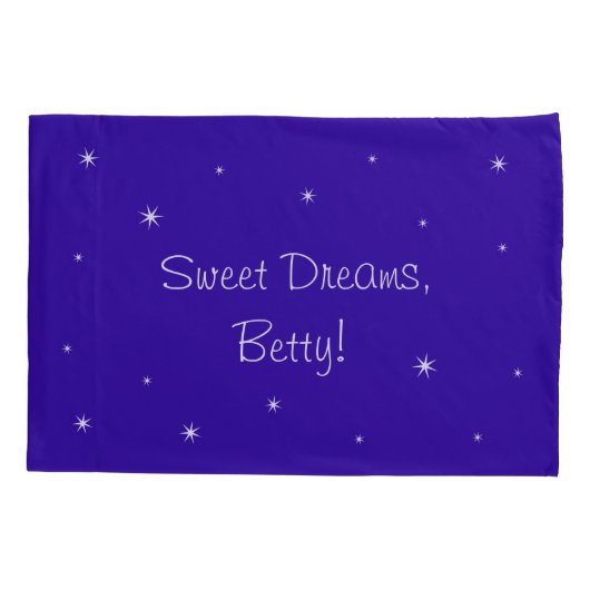 Aangepaste naam Cute Night City Kussensloop, omgek Kussensloop (Achterkant)