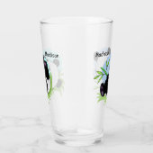 Aangepaste naam Cute Pandas pint glass 1/2 Glas (Rechts)