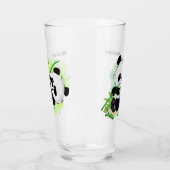 Aangepaste naam Cute Pandas pint glass 2/2 Glas (Links)