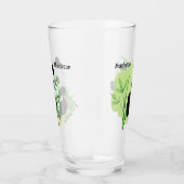Aangepaste naam Cute Pandas pint glass 2/2 Glas (Rechts)