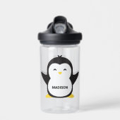 Aangepaste naam Cute Penguin Waterfles (Voorkant)