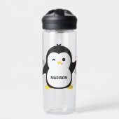 Aangepaste naam Cute Penguin Waterfles (Voorkant)