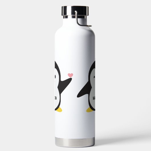 Aangepaste naam Cute Penguin Waterfles (Links)
