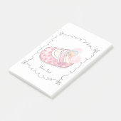 Aangepaste naam Cute Teddy Bear Post-it® Notes (Schuin)