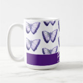 Aangepaste naam Cute Trendy Beauful Butterfly Koffiemok (Links)
