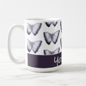 Aangepaste naam Cute Trendy Beauful Butterfly Koffiemok (Links)