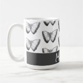 Aangepaste naam Cute Trendy Beauful Butterfly Koffiemok (Links)