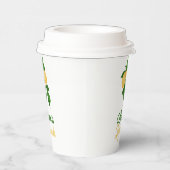 Aangepaste naam Cute Yellow Green Summer Lemonade Papieren Bekers (Rechts)