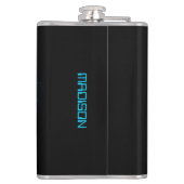 Aangepaste naam Cyber Circuit Eye Heupfles (Achterkant)