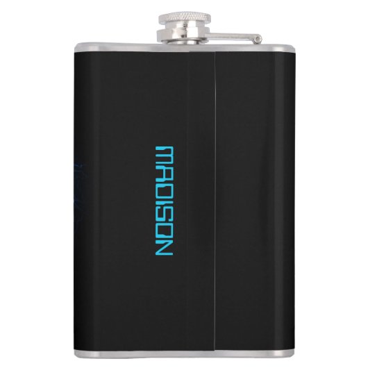 Aangepaste naam Cyber Circuit Eye Heupfles (Achterkant)