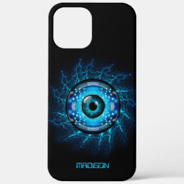 Aangepaste naam Cyber Circuit Eye-telefoongevallen Case-Mate iPhone Case