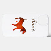 Aangepaste naam Dachshund dame hond Case-Mate iPhone Case (Achterkant (horizontaal))