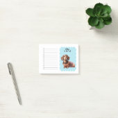 Aangepaste naam Dachshund Watercolor Takenlijst Post-it® Notes (Kantoor)