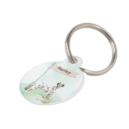 Aangepaste naam Dalmatian Pet Dog Huisdierpenning