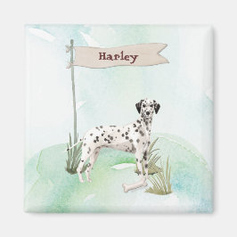 Aangepaste naam Dalmatian Pet Dog Magneet