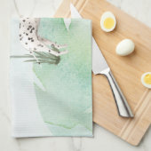 Aangepaste naam Dalmatian Pet Dog Theedoek (Quarter Fold)