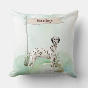 Aangepaste naam Dalmatische huisdier hond Kussen