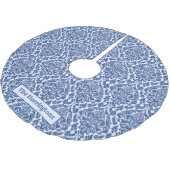 Aangepaste naam Damask Pattern tree skirt Kerstboom Rok (Gekanteld)