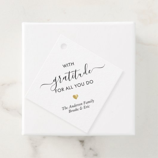Aangepaste Naam Dankbaarheid Modern Script Dank u Bedankjes Labels (In situ)