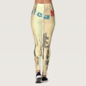 Aangepaste Naam Dans Leggings (Achterkant)