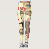 Aangepaste Naam Dans Leggings (Voorkant)