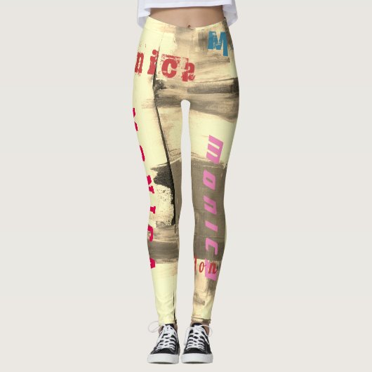 Aangepaste Naam Dans Leggings (Voorkant)