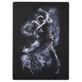 Aangepaste naam Dansen Paar Klembord (Achterkant)