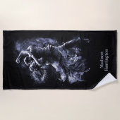 Aangepaste naam Dansen Paar Strandlaken (Voorkant)