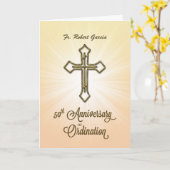 Aangepaste naam, datum, 50e Jubileum van Orde, Kaart (Gele Bloem)