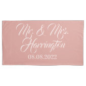 Aangepaste naam, datum en kleur kussenslopen (Voorkant-Links)