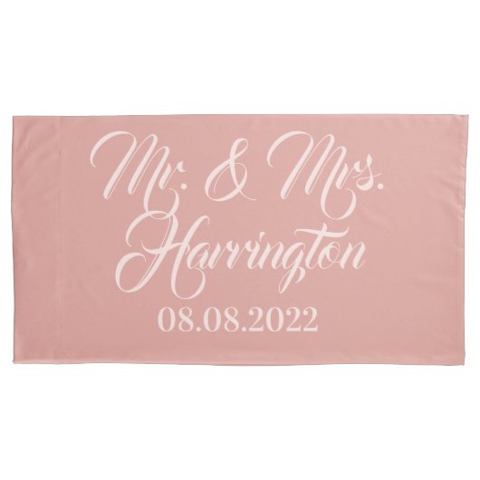 Aangepaste naam, datum en kleur kussenslopen (Voorkant-Links)