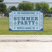 Aangepaste naam, datum en locatie "Party Ticket"-b Spandoek (Insitu)