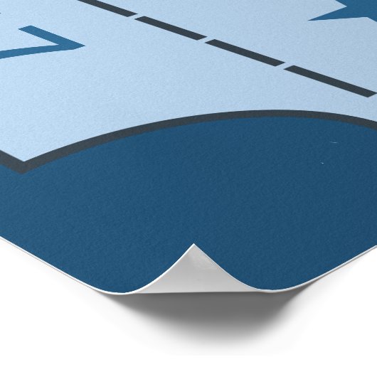 Aangepaste naam, datum en locatie poster "Party Ti (Hoek)