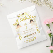 Aangepaste naam & datum engel doopgeschenk bedankzakje (Gezegeld)